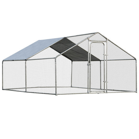 Large Walk in Shade Cage Chicken Coop with Roof Cover-13'