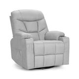 Massage Rocking Recliner Chair with Heat and Vibration-Gray