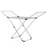 Folding Clothes Drying Rack with Adjustable Wings for Indoor and Outdoor Use