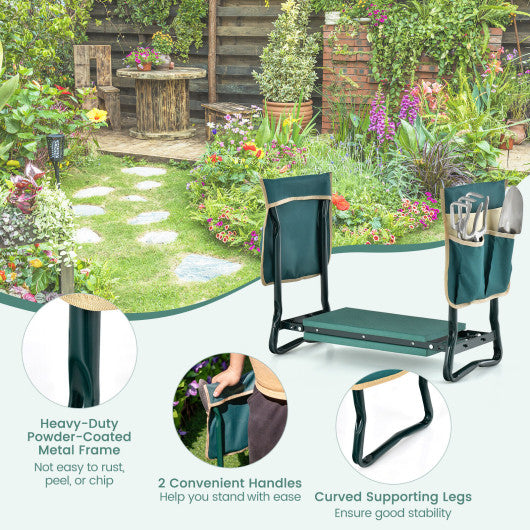 Folding Garden Kneeler and Seat Bench