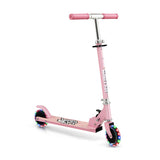 Folding Kick Scooter with 3 Adjustable Heights for Kids-Pink