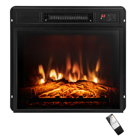 18 Inch Electric Fireplace Inserted with Adjustable LED Flame