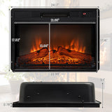 18/23 Inch Electric Fireplace Inserted with Adjustable LED Flame-23 inches