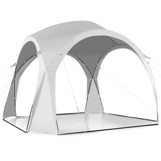 11 x 11 Feet Patio Sun Shade Shelter Canopy Tent Portable UPF 50+ Outdoor Beach-White