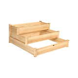 Vertical Raised Garden bed with 3 Wooden Planter Boxes-S