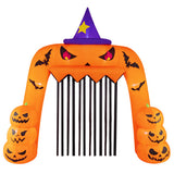 Halloween Inflatable Pumpkin Archway with Stakes and Water Bags