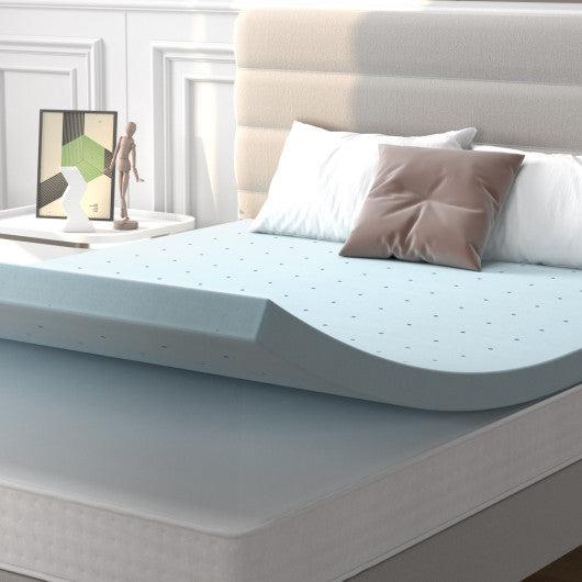 4 Inch Gel Injection Memory Foam Mattress Top Ventilated Mattress Double Bed-Full Size