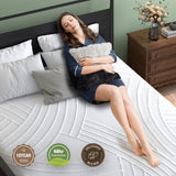 75L x 54W x 8H Memory Foam Mattress with Jacquard Fabric Cover-Queen Size