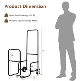 Firewood Log Cart Carrier with Anti-Slip and Wear-Resistant Wheels