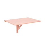 31.5 x 23.5 Inch Wall Mounted Folding Table for Small Spaces-Pink