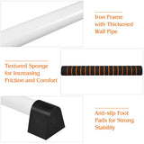 4 Feet Portable Ballet Barre with Adjustable Height-Gray