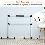 4 Feet Portable Ballet Barre with Adjustable Height-Gray