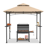 8 x 5 Feet 2-Tier BBQ Grill Gazebo Barbecue Canopy