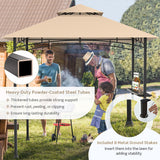 8 x 5 Feet 2-Tier BBQ Grill Gazebo Barbecue Canopy