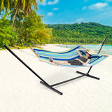 Patio Hammock Foldable Portable Swing Chair Bed with Detachable Pillow