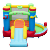 Inflatable Bounce House Kids Music-Themed Castle Sound Interaction Inflatable Bouncer without Blower