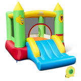 Inflatable Bounce House Kids Blow-up Bouncer with Slide with 480W Blower