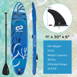Inflatable Stand Up Paddle Board Sup Board with Premium SUP Accessories-L