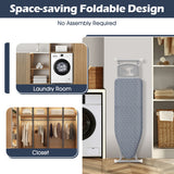 Ironing Board with Iron Rest and Removable Silver-Gray