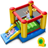 Kids Inflatable Bounce House with Slide and 480W blower