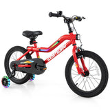 16 Inch Kids Bike with LED Lights Adjustable Carbon Steel Bicycle for 4-7 Years Old-16 inches