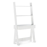 Ladder Shelf Desk with Countertop Drawer and Anti-Toppling Device-Oak