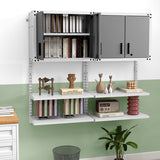 Metal Wall Cabinet with Lock and 3 Adjustable Shelves