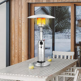 11 000BTU Portable Tabletop Patio Stainless Steel Standing Propane Heater