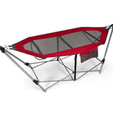 Portable Folding Hammock with Hammock Stand-Red