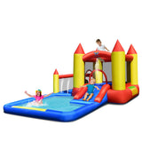 Inflatable Water Slide with Slide and Jumping Area