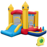 Inflatable Bounce House with 480W Blower and Ocean Balls for Yard