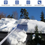 21 Feet Adjustable Aluminium Snow Roof Rake with Wheels and Oxford Slide