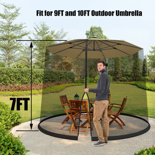 9 -10 Feet Outdoor Umbrella Table Screen Mosquito Bug Insect Net