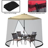 9 -10 Feet Outdoor Umbrella Table Screen Mosquito Bug Insect Net