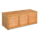 46 Gallon Acacia Wood Storage Bench Box for Patio Garden Deck