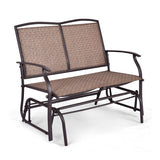 Outdoor Iron Patio Rocking Chair for Backyard and Lawn