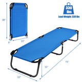 Folding Camping Bed Outdoor Portable Military Cot Sleeping Hiking