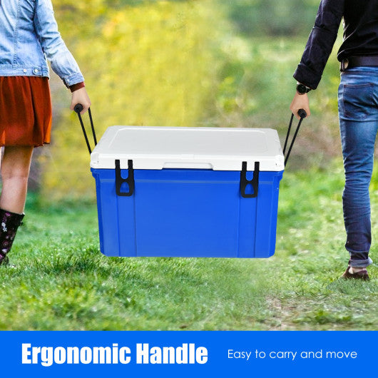 58 Quart Leak-Proof Portable Cooler  Ice Box for Camping-Blue