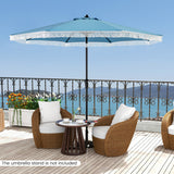 9 FT Patio Umbrella with Sun-Protective Canopy for Patio Garden Pool-Navy