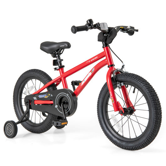 16-Inch Kids Bike Ages 4-7 with Handbrake and Coaster Brake and Bell Ring-16 inches