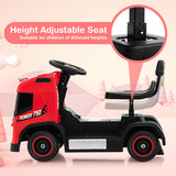 6V Kids Electric Ride-on Truck with Height Adjustable Seat-Red