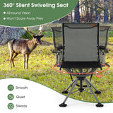 360 Degree Silent Swivel Hunting Chair-Black