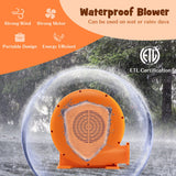 680W Air Blower (1.0HP) for Inflatables with 25 feet Wire and GFCI Plug