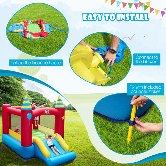 Kids Inflatable Bounce Castle Excluded Blower