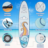 Inflatable Stand Up Paddle Board Surfboard with Aluminum Paddle Pump-10.5 ft