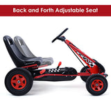 4 Wheels Kids Ride On Pedal Powered Bike Go Kart Racer Car Outdoor Play Toy-Red