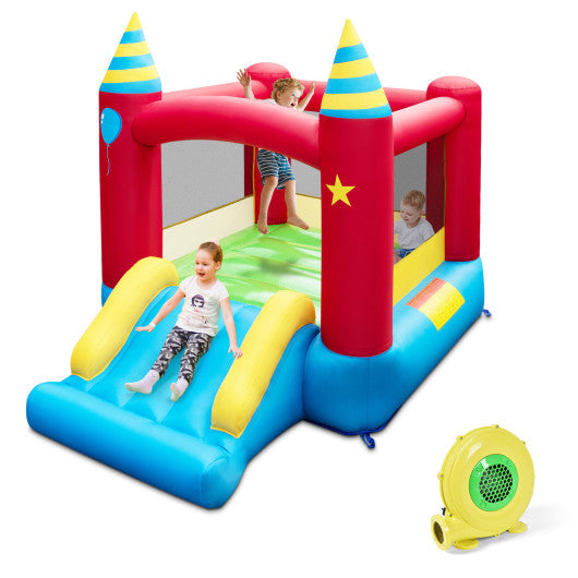 Inflatable Kids Bounce Castle with 480W Blower