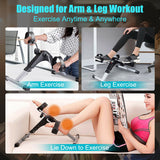 Folding Under Desk Indoor Pedal Exercise Bike for Arms Legs