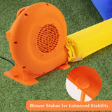 550W Air Blower (0.7HP) for Inflatables with 25 feet Wire and GFCI Plug