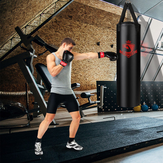 Filled Punching Bag Set with Boxing Gloves- 63 lbs